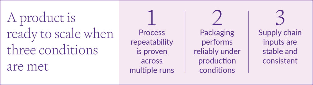 pilot run manufacturing criteria